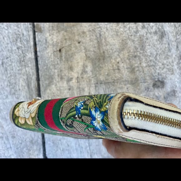 Authentic Gucci Ophidia Monogram Flora Zip Around Wallet Gorgeous! - Picture 6 of 11